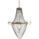 Lucien 8 Light 46 inch French Gold Leaf Chandelier Ceiling Light